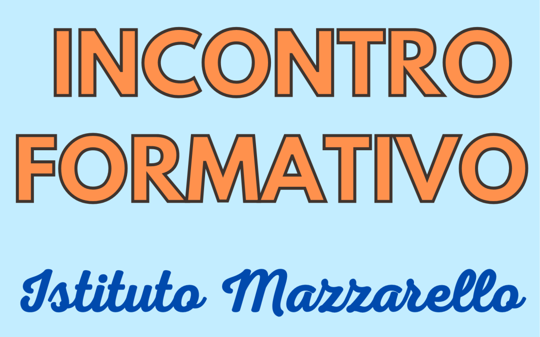 Incontro Formativo 16 novembre ore 21.00