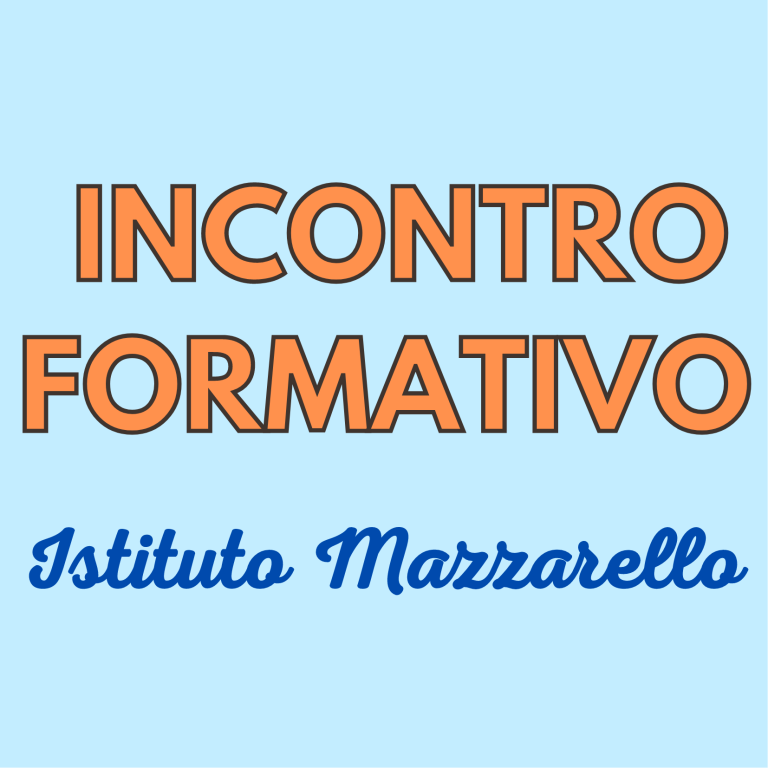 Incontro Formativo     16 novembre ore 21.00
