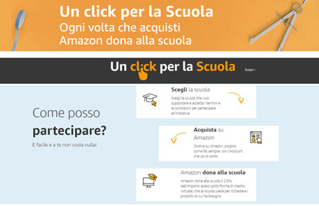 Amazon: un click per la scuola