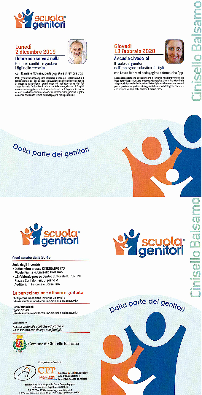 2 incontri organizzati dal Comune di Cinisello Balsamo